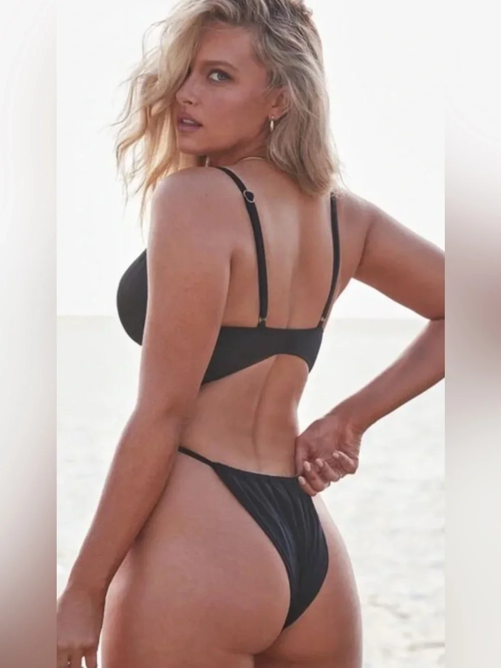 Camille Kostek Sydney Adjustable Monokini in Punk Sorbet